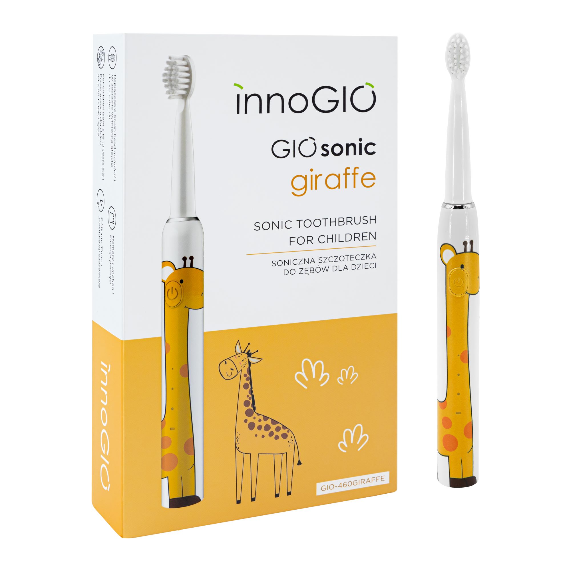 INNOGIO USB Sonic Zahnbürste<br>1 Stück, Giraffe KIDS