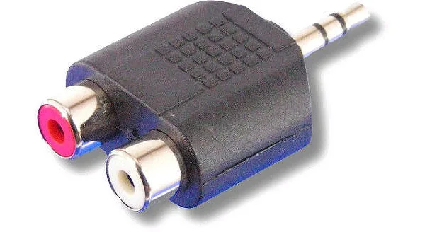 Adaptateur audio Jack 3,5 stéréo mâle / 2 RCA femelle SVD Pro Adaptateurs audio