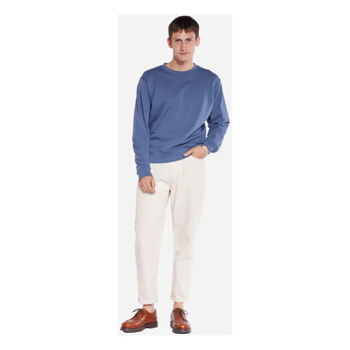 Olow Sweat Floris Coton Bio | Bleu