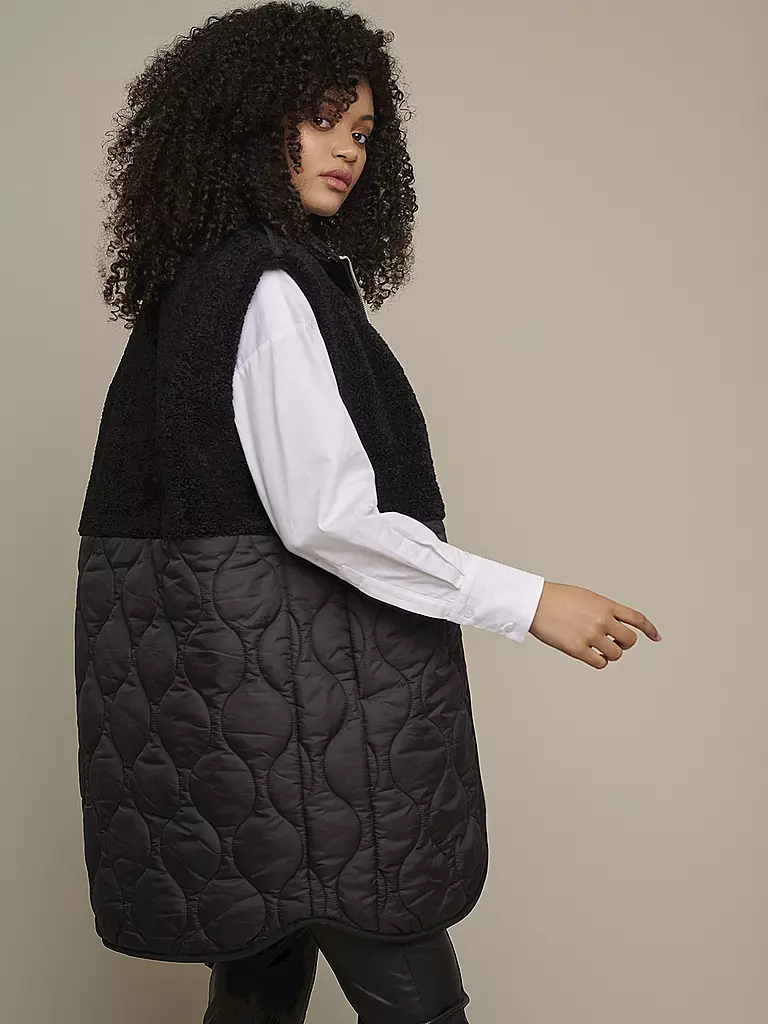 RINO&PELLE Steppgilet JANNE schwarz
