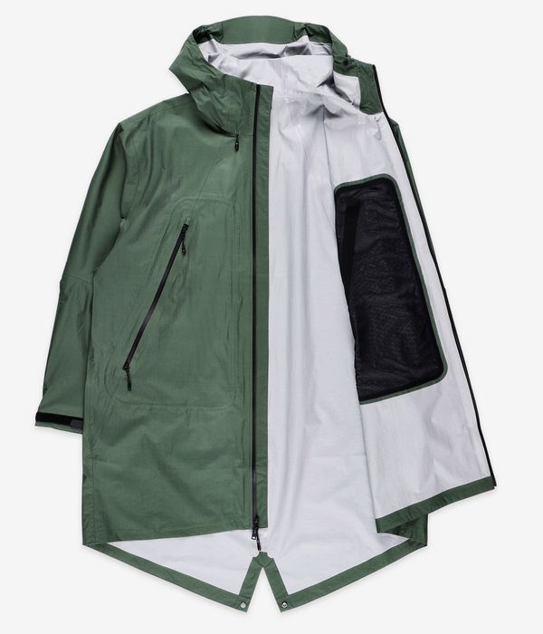 The North Face Packable Light Rain Parka Jacke (duck green)