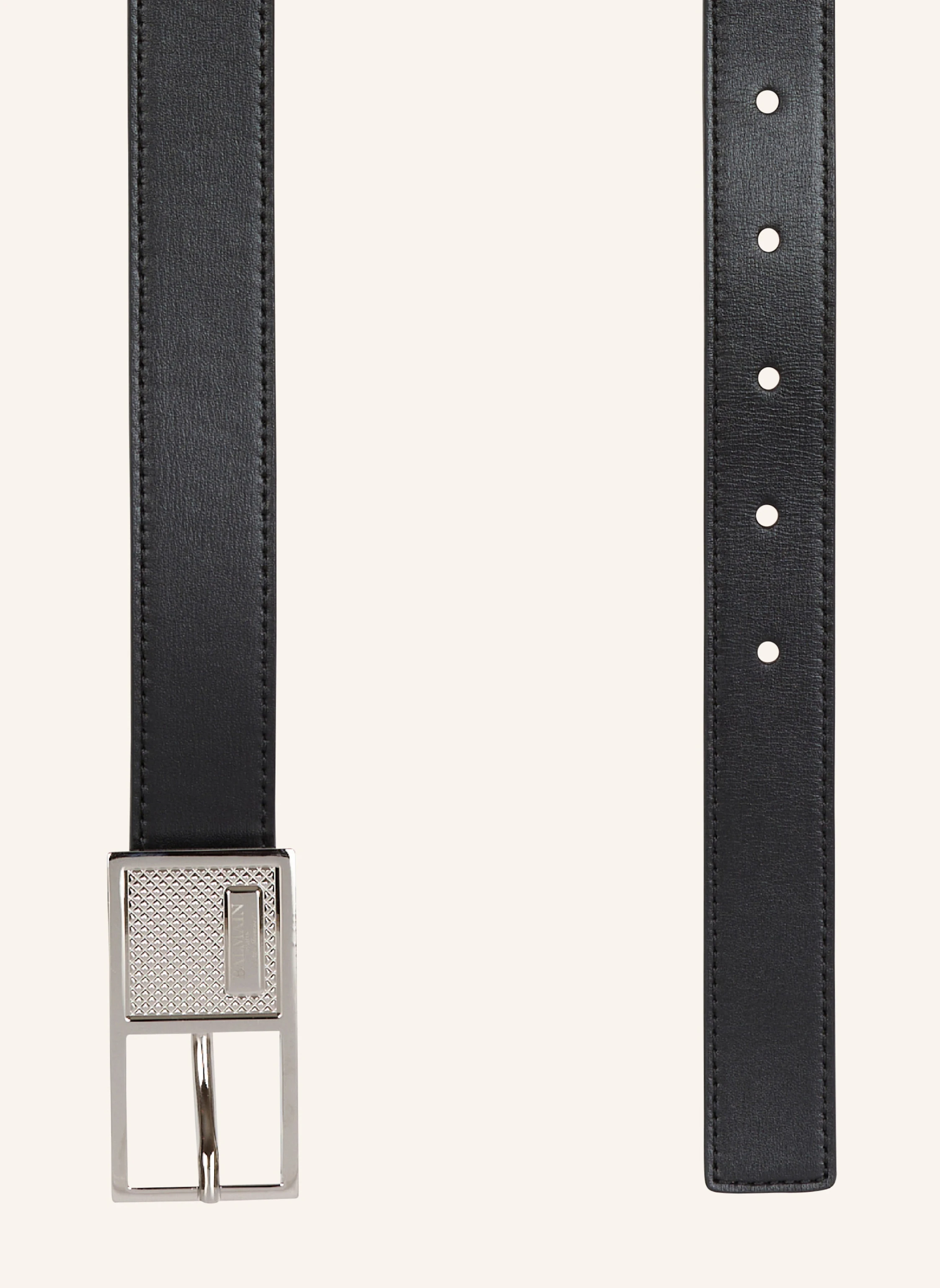 BALMAIN Schmaler Gürtel Signature aus Kalbsleder