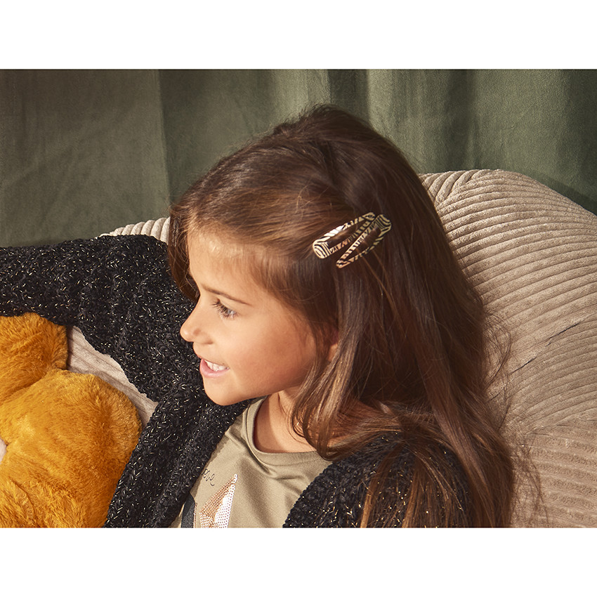 Lot de 8 barrettes fantaisie animaux pour fille