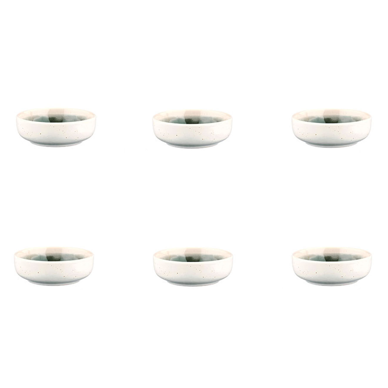 Bjorn 6 Bols Oxygen gris/vert bouteille/beige - D.9 cm