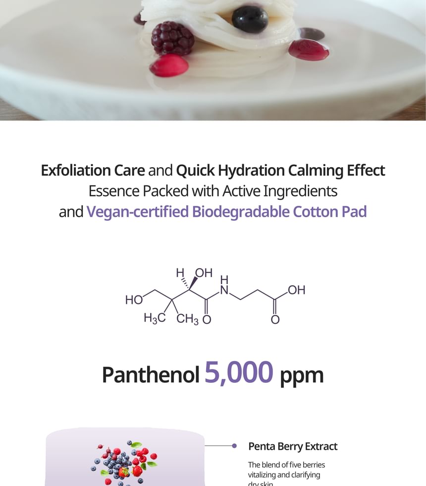 HEVEBLUE - Penta Berry Panthenol Repair Peel Pad
