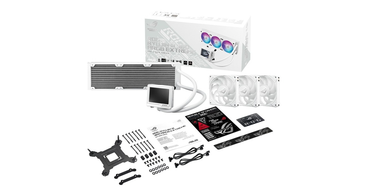 ASUSROG Ryujin III 360 ARGB Extreme White edition waterkoeling  (Wit)