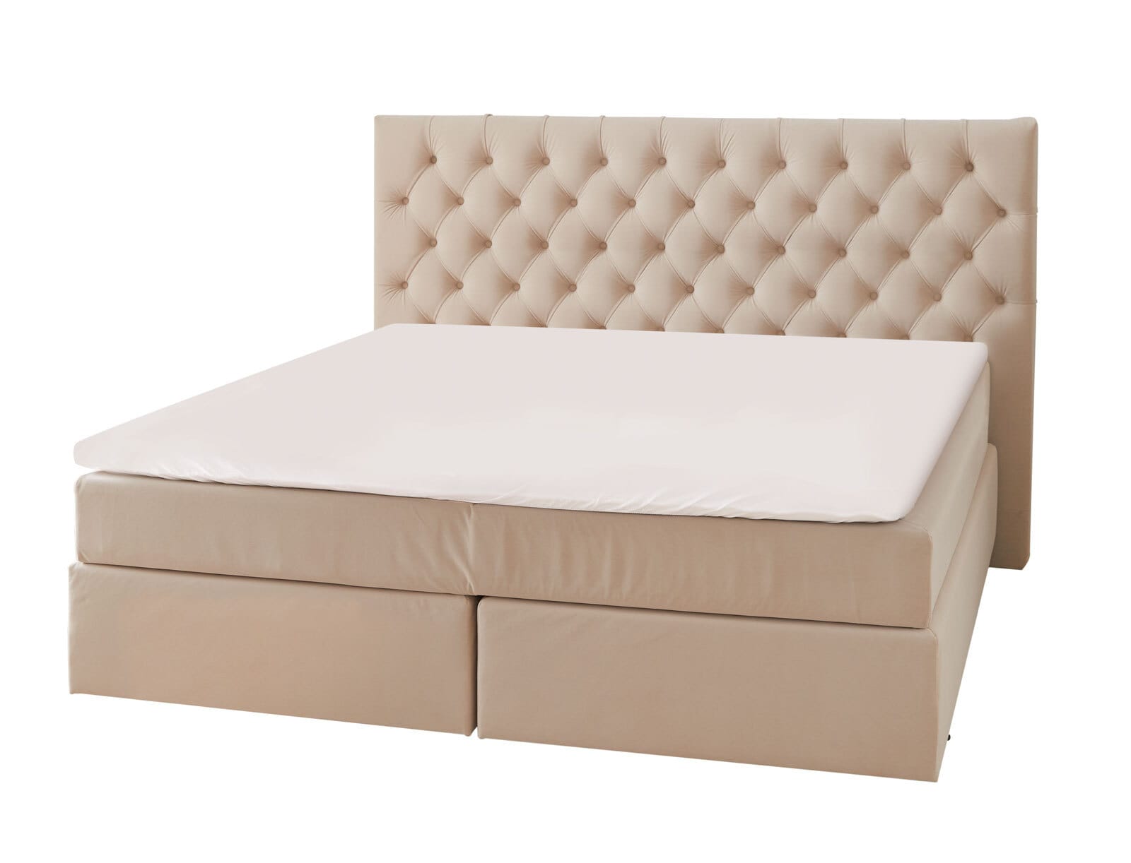 Ole Gunderson Boxspringbett FENTISSIMO TOPMOTION NV Velvet 08 180 x 200 cm Beige