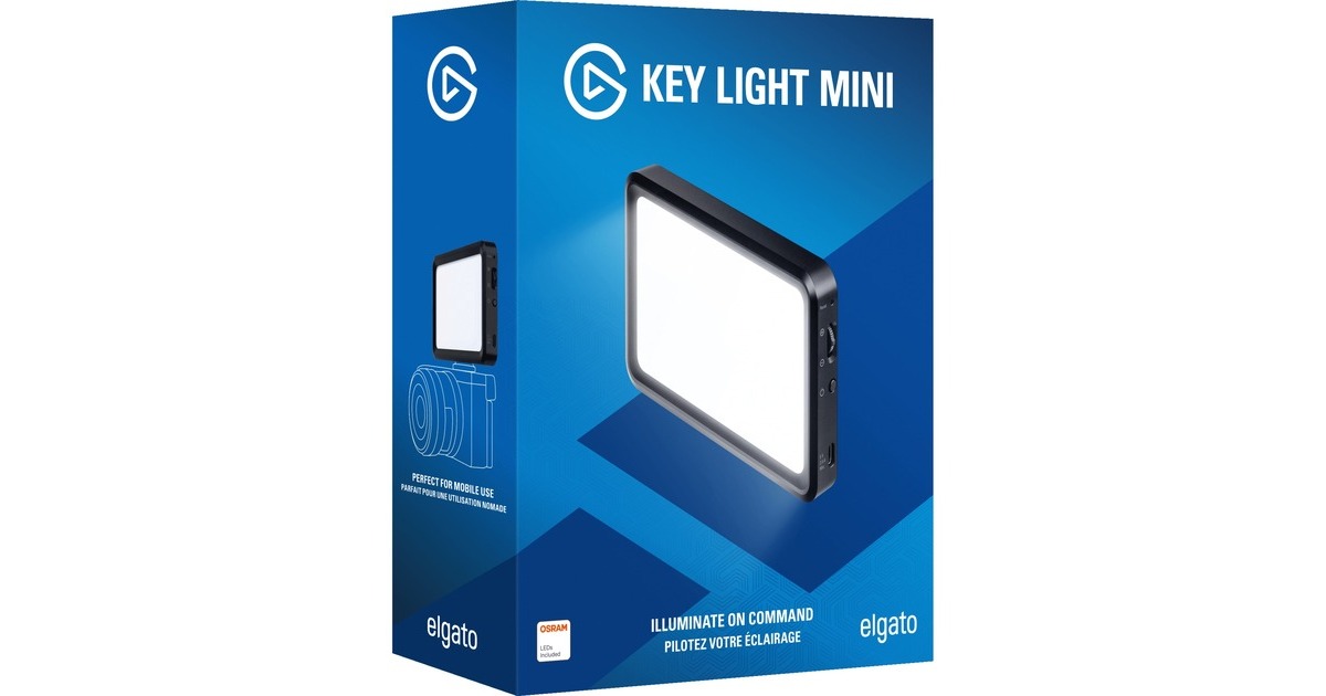 ElgatoKey Light Mini ledverlichting  (Zwart, 2900K - 7000K, Wifi)