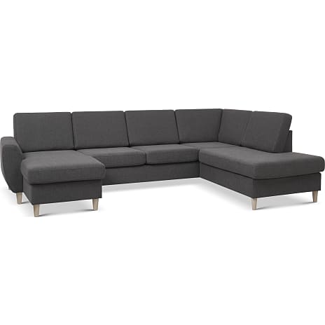 Madrid Nordic venstrevendt U-sofa - antracit