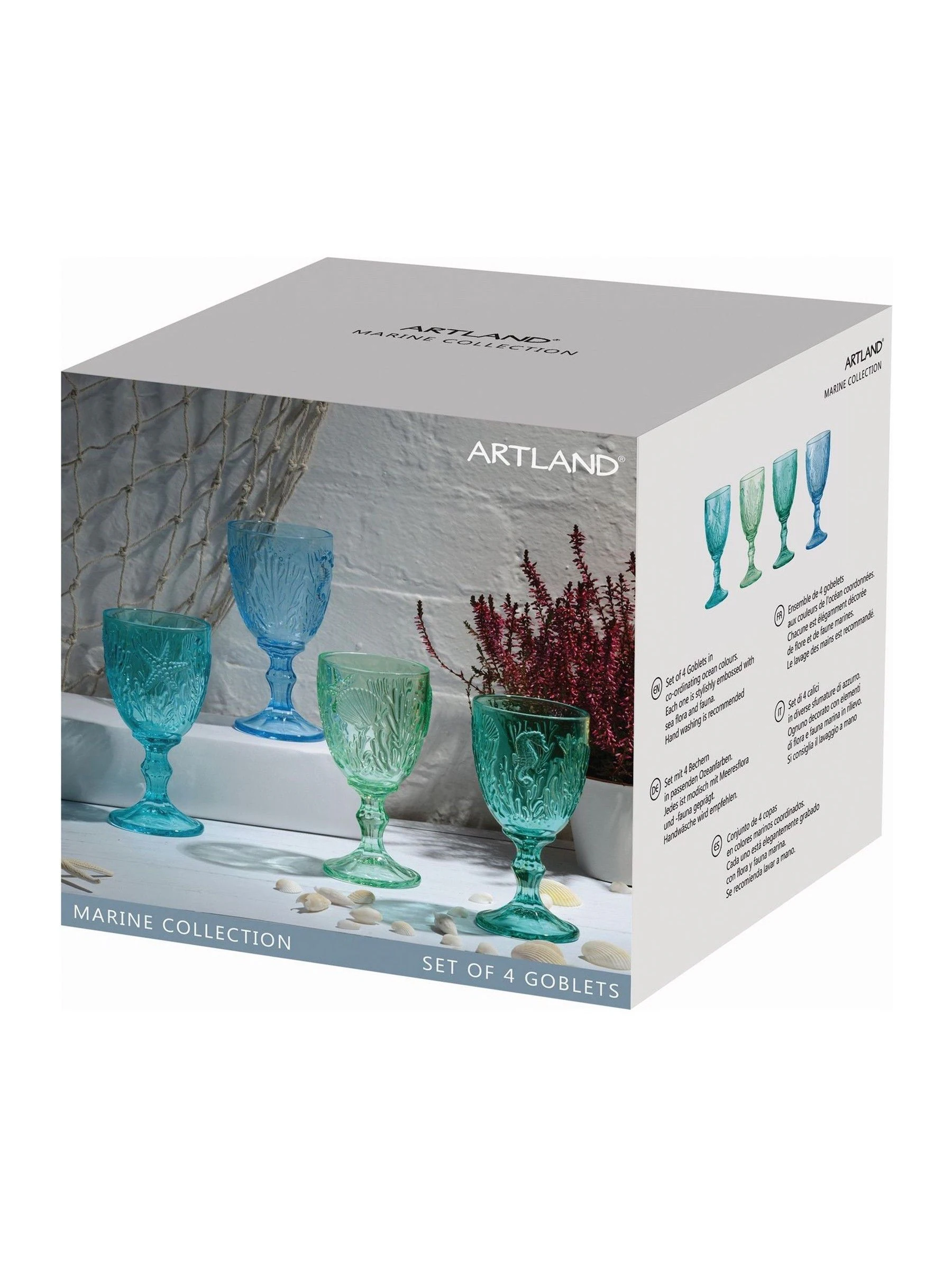 Artland Set of 4 Marine Goblets