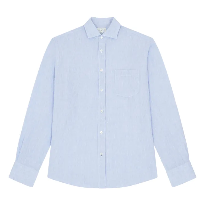 Hartford Chemise Paul Lin Chambray | Bleu ciel
