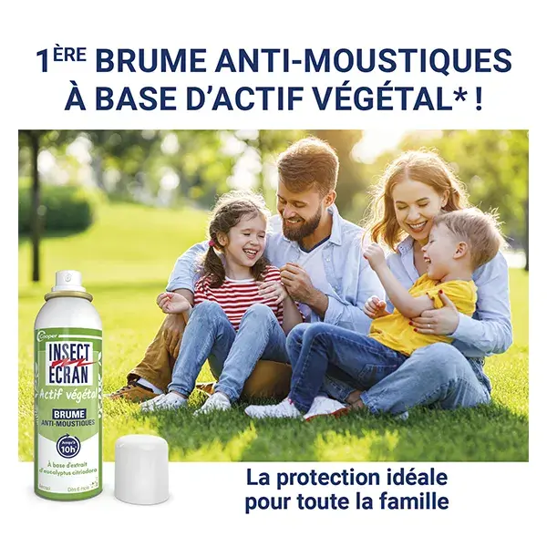Spray repelente de mosquitos Insect Screen, de origem vegetal, em aerossol, 100ml, pacote com 2 unidades.