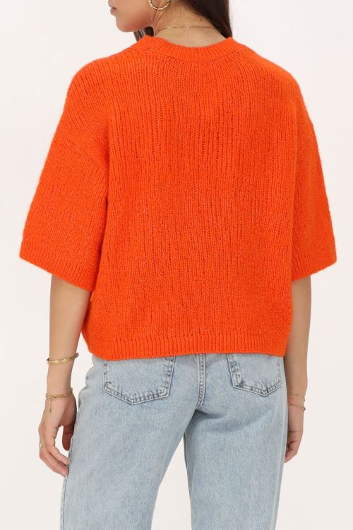 Oranje trui met korte mouwen