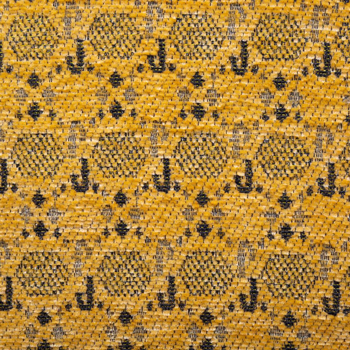 HOUSSE DE COUSSIN CHENILLE LEOPARD OCRE 40X40CM