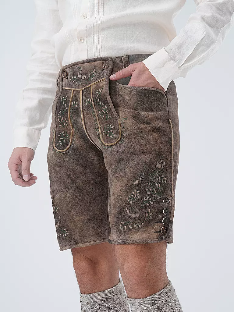 BECKERT Lederhose WILDBOCK SÄMINA  braun