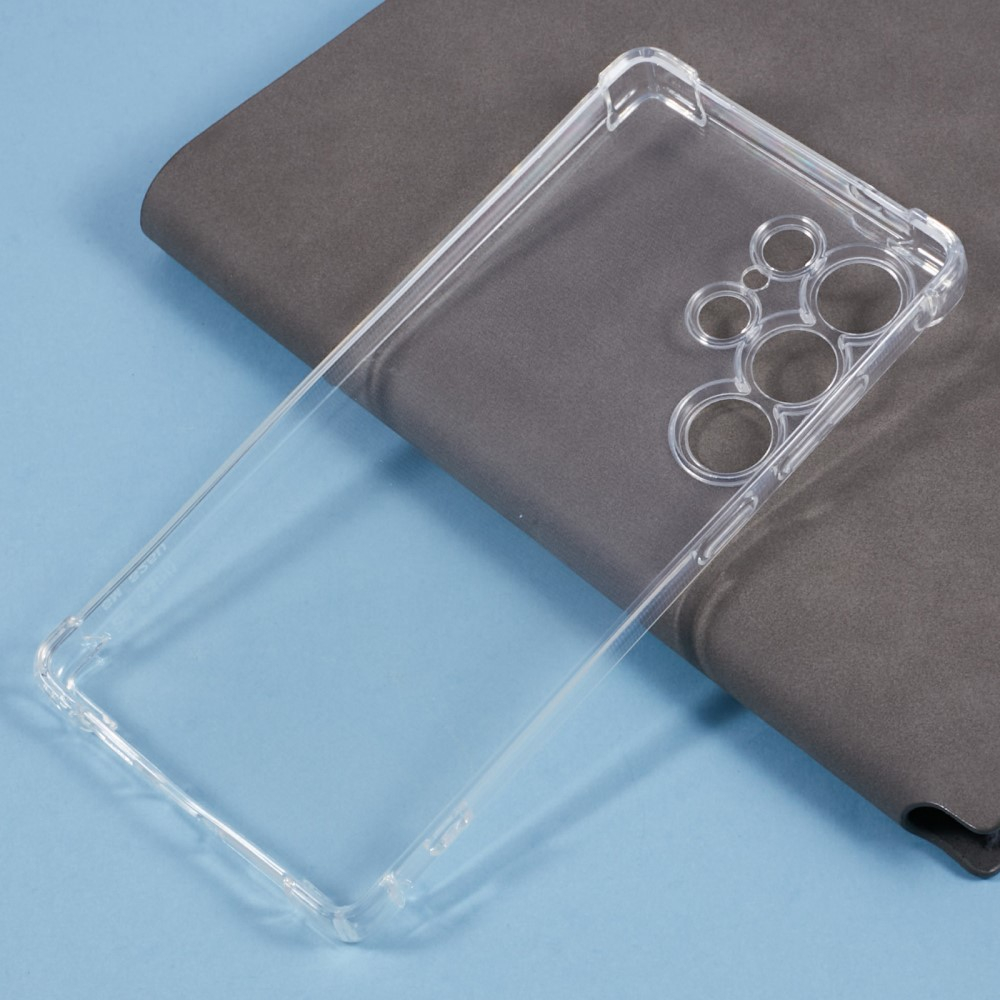 Samsung Galaxy S25 Ultra Gummi Hülle Air Cushion Fallschutz   Kameraschutz - Transparent