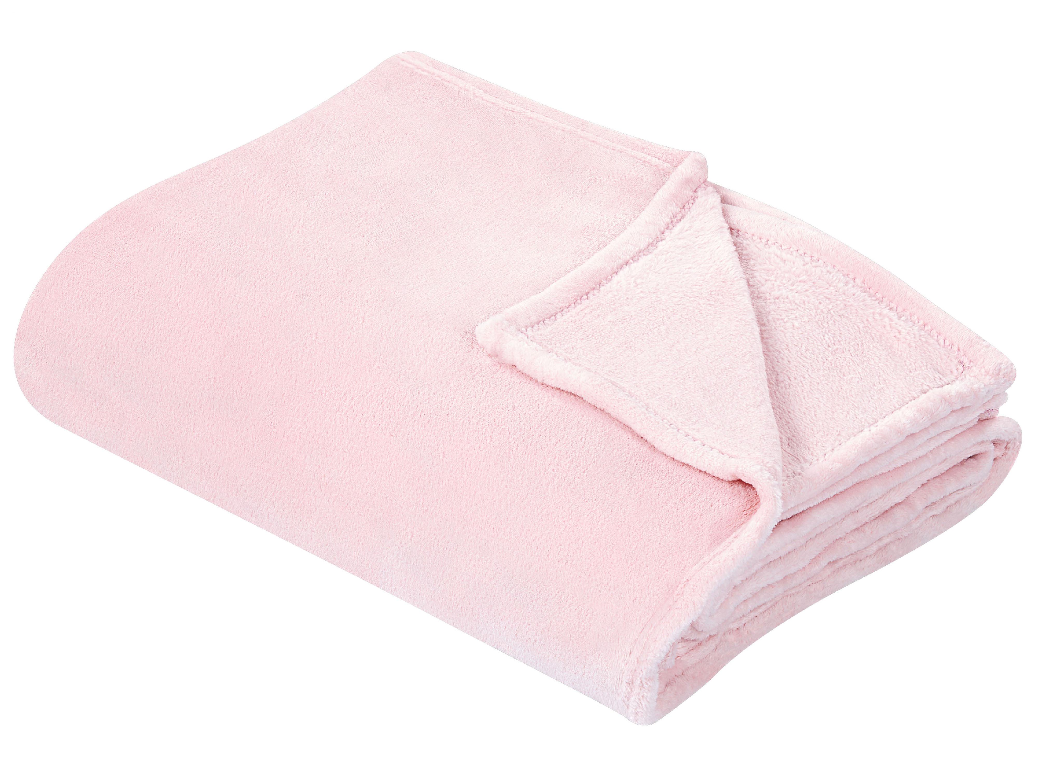 Plaid BAYBURT 200 x 220 cm Roze