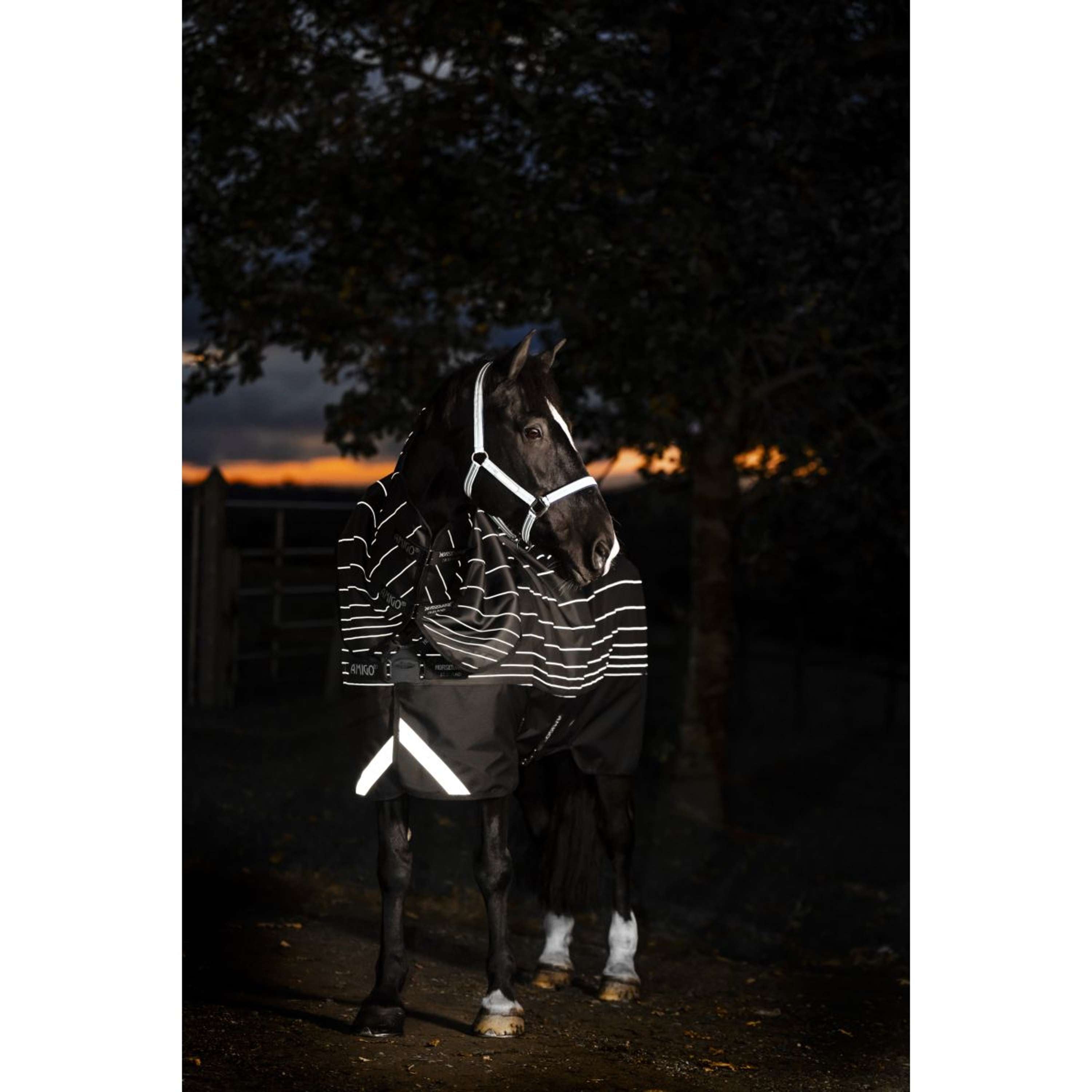Amigo Turnout Rug FieldSafe Reflectech Plus 1200D 50g Black/Reflective