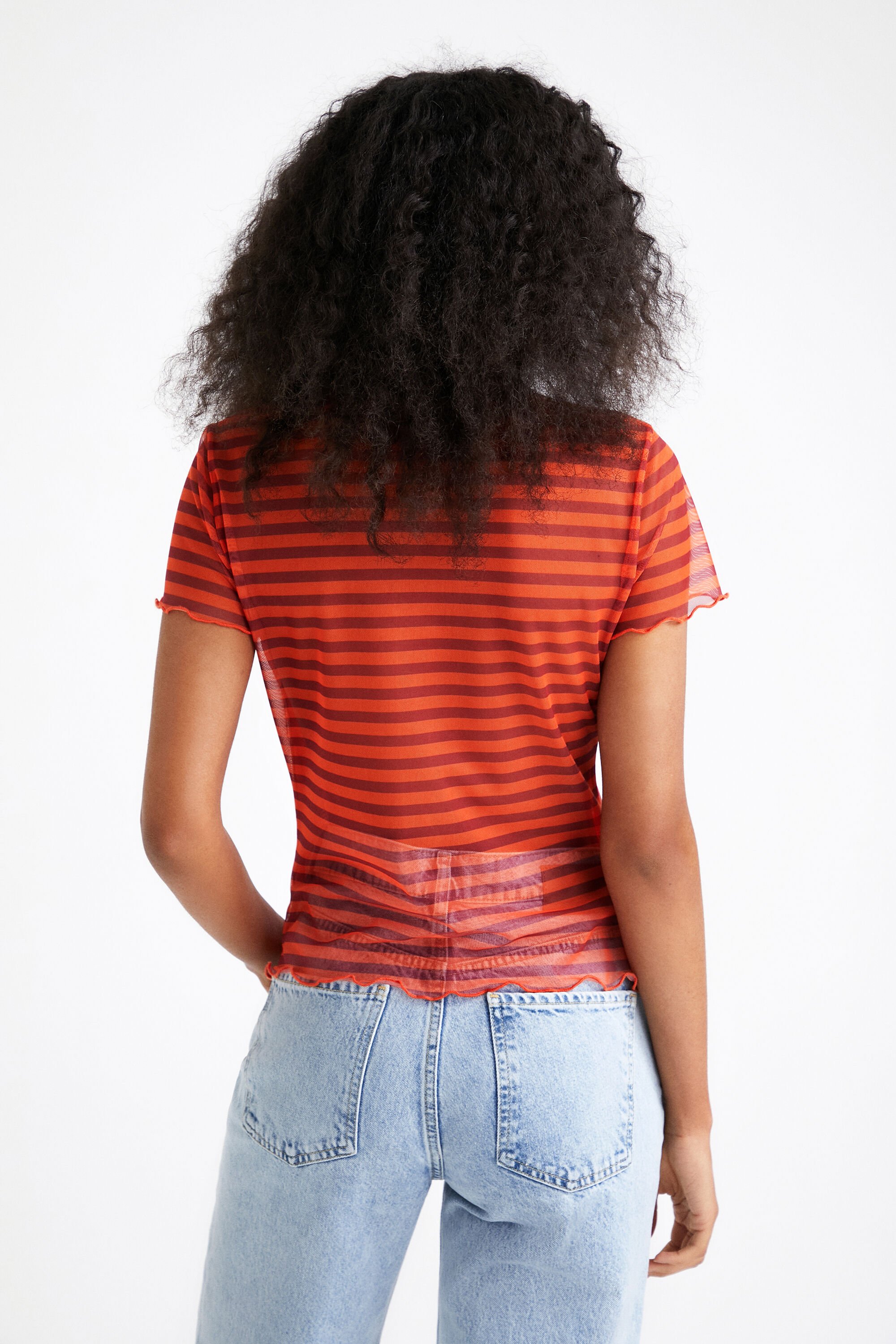 T-shirt ajusté à rayures