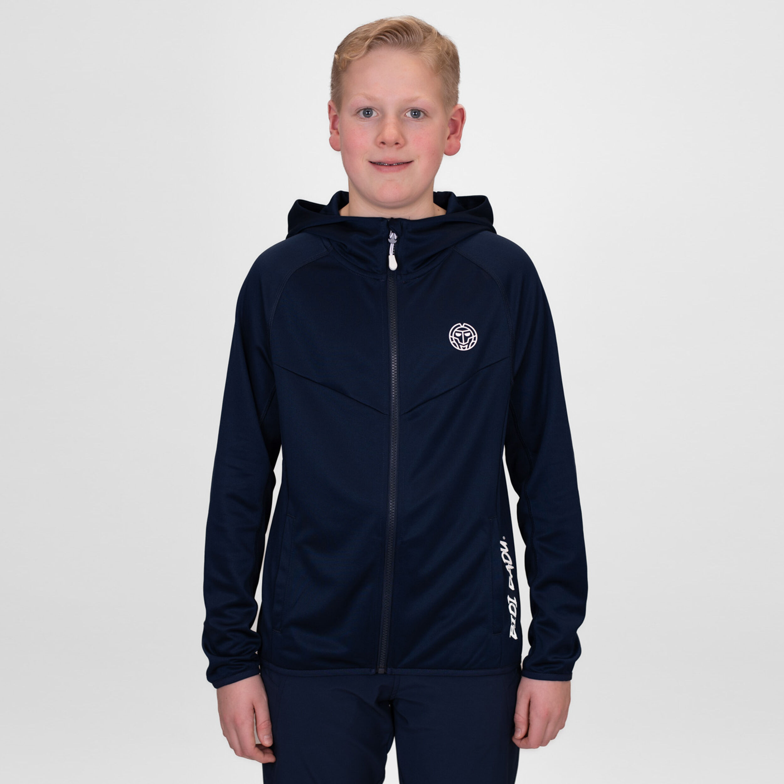 BIDI BADU Crew Hood Veste De Survêtement Garçons - Bleu Foncé