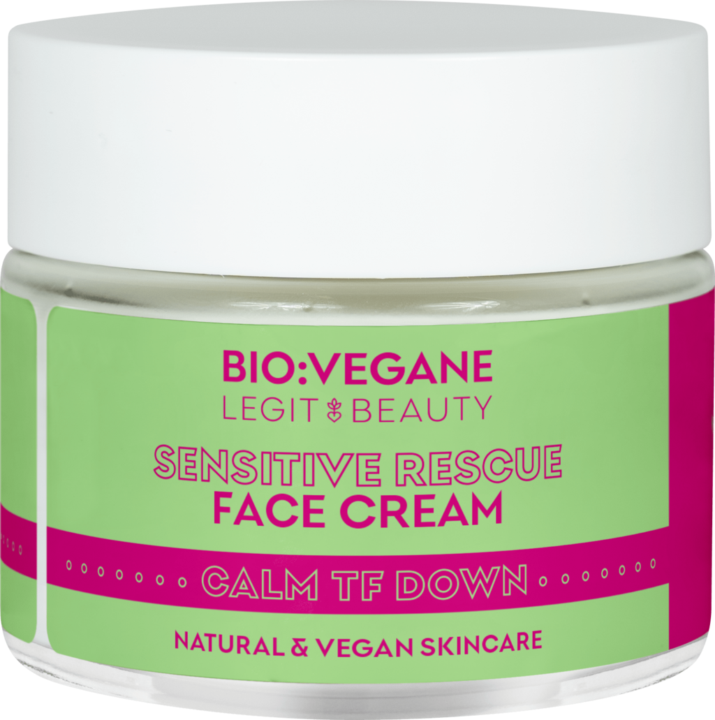 BIO:VÉGANE Legit Beauty  Sensitive Rescue Face Cream, 50 ml