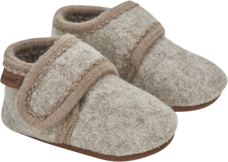 En Fant Baby Wool slippers Sand melange