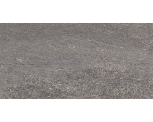 Porseleinen steengoed wand- en vloertegel Arrow antraciet 31 x 62 cm