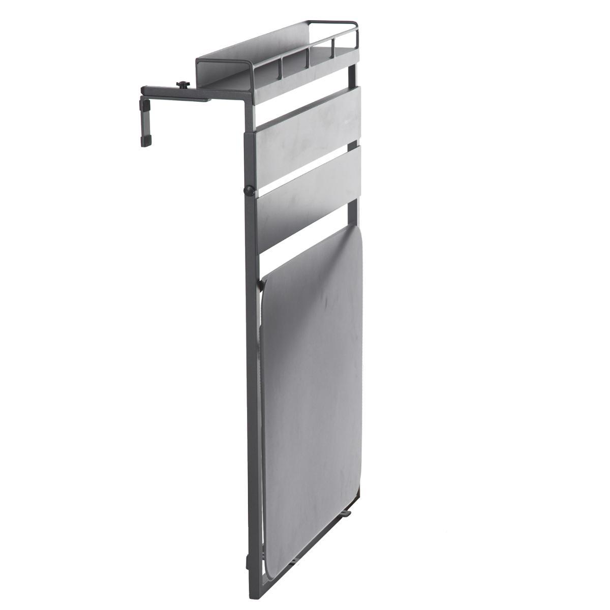 TABLETTE FIRA ALUMINIUM PLIANTE GRAPHITE 2 PLACES