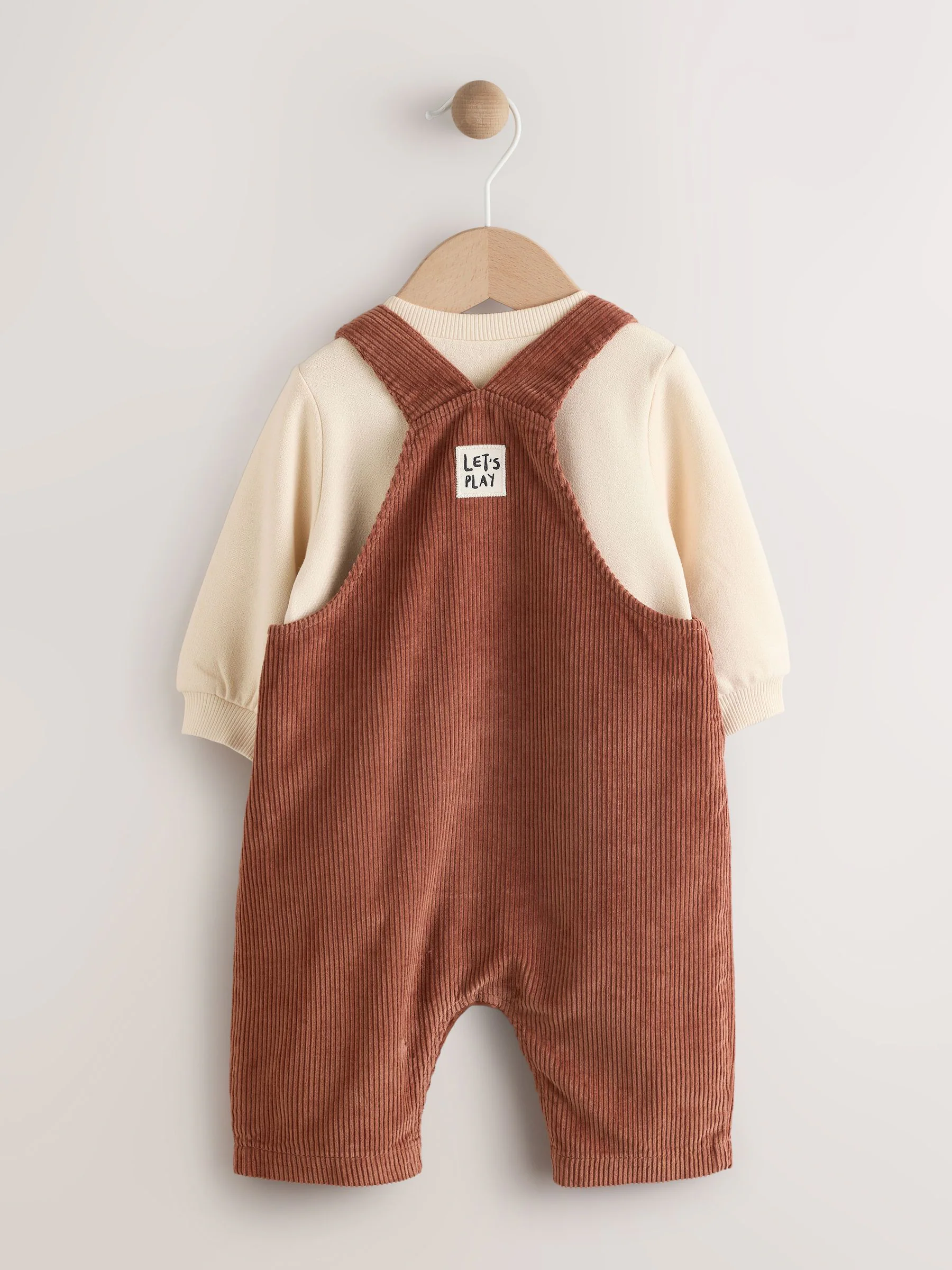 Bruin Woodland - Babyset van tuinbroek en rompertje (0mnd-2jr)