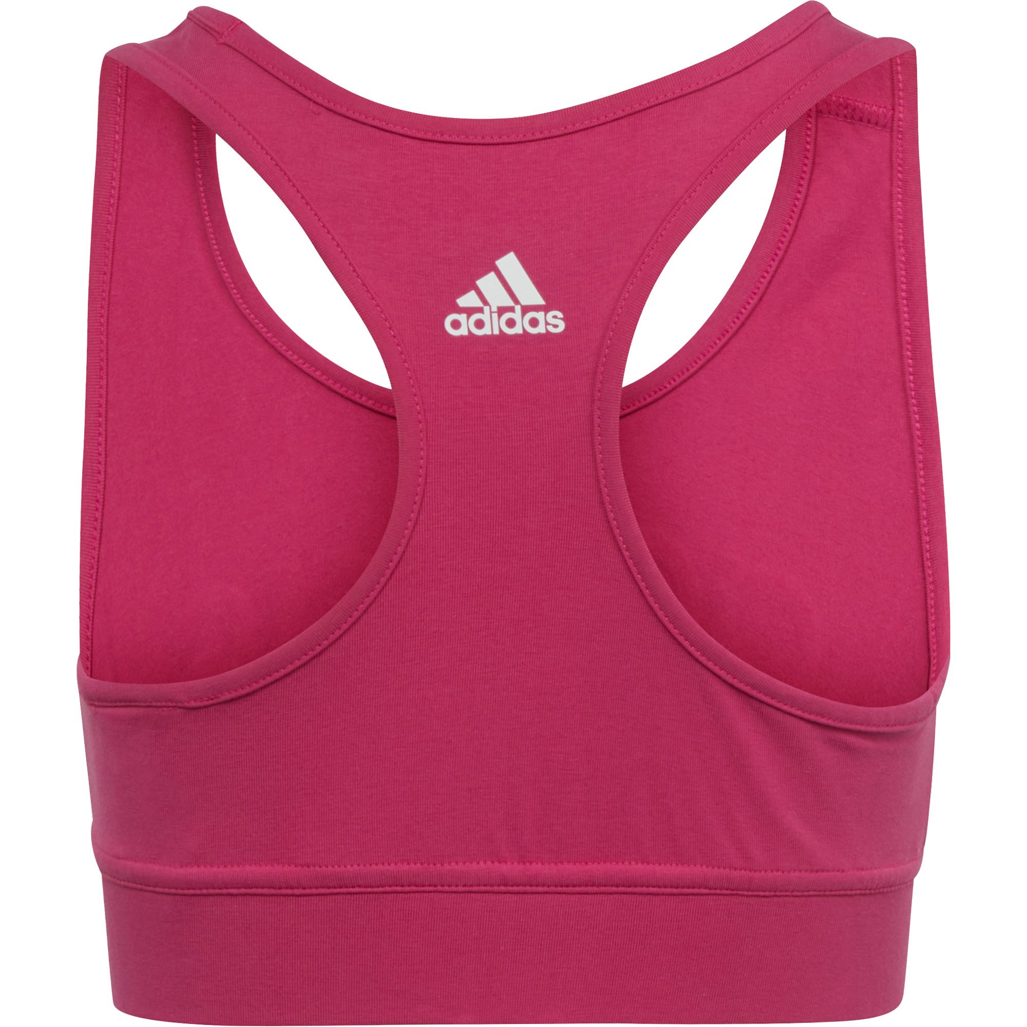 adidas Essentials Linear Logo Cotton Sport BH Mädchen semi lucid fuchsia
