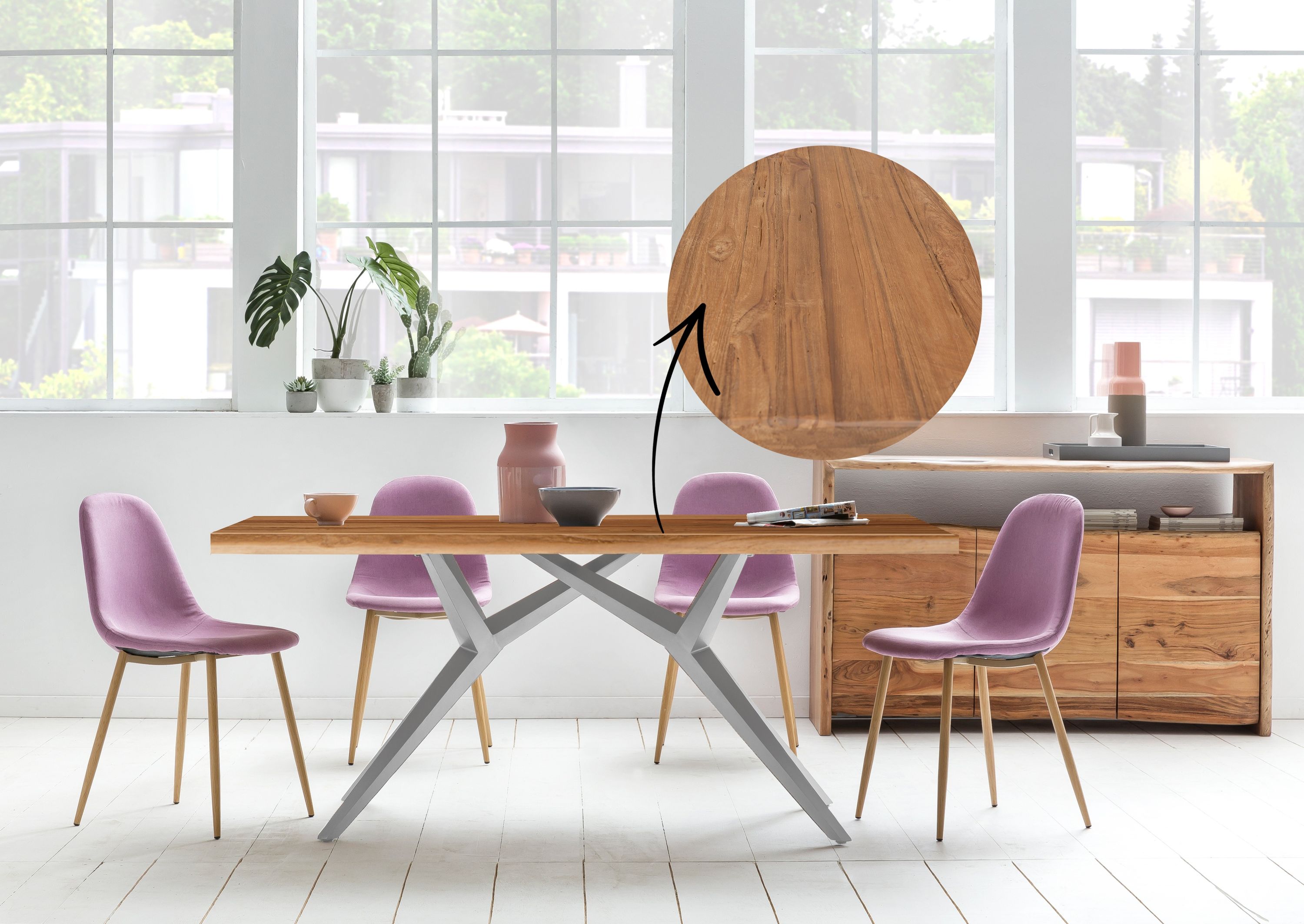 Tischplatte 200x100 Teak Esstisch Schreibtisch DIY Tisch Zubehör Küchentisch
