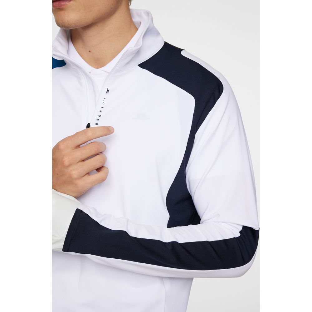 Leander Quarter Zip Midlayer Herre Hvit