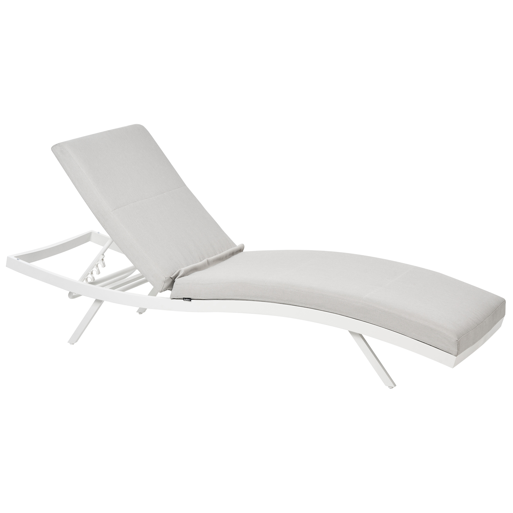 Beliani - AMELIA - Ligstoel set van 2 - Lichtgrijs - Olefine