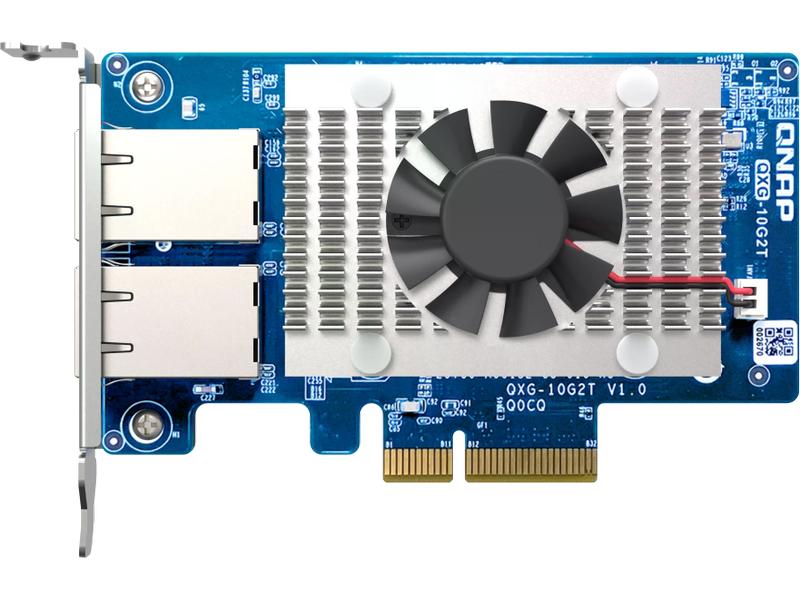 QNAP Erweiterungskarte QXG-10G2T 10 GbE (RJ45) Netzwerkerweiterungskarte mit fünf verschiedenen Geschwindigkeiten