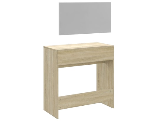 VIDAXL - Coiffeuse avec miroir chêne sonoma 80x39x80 cm