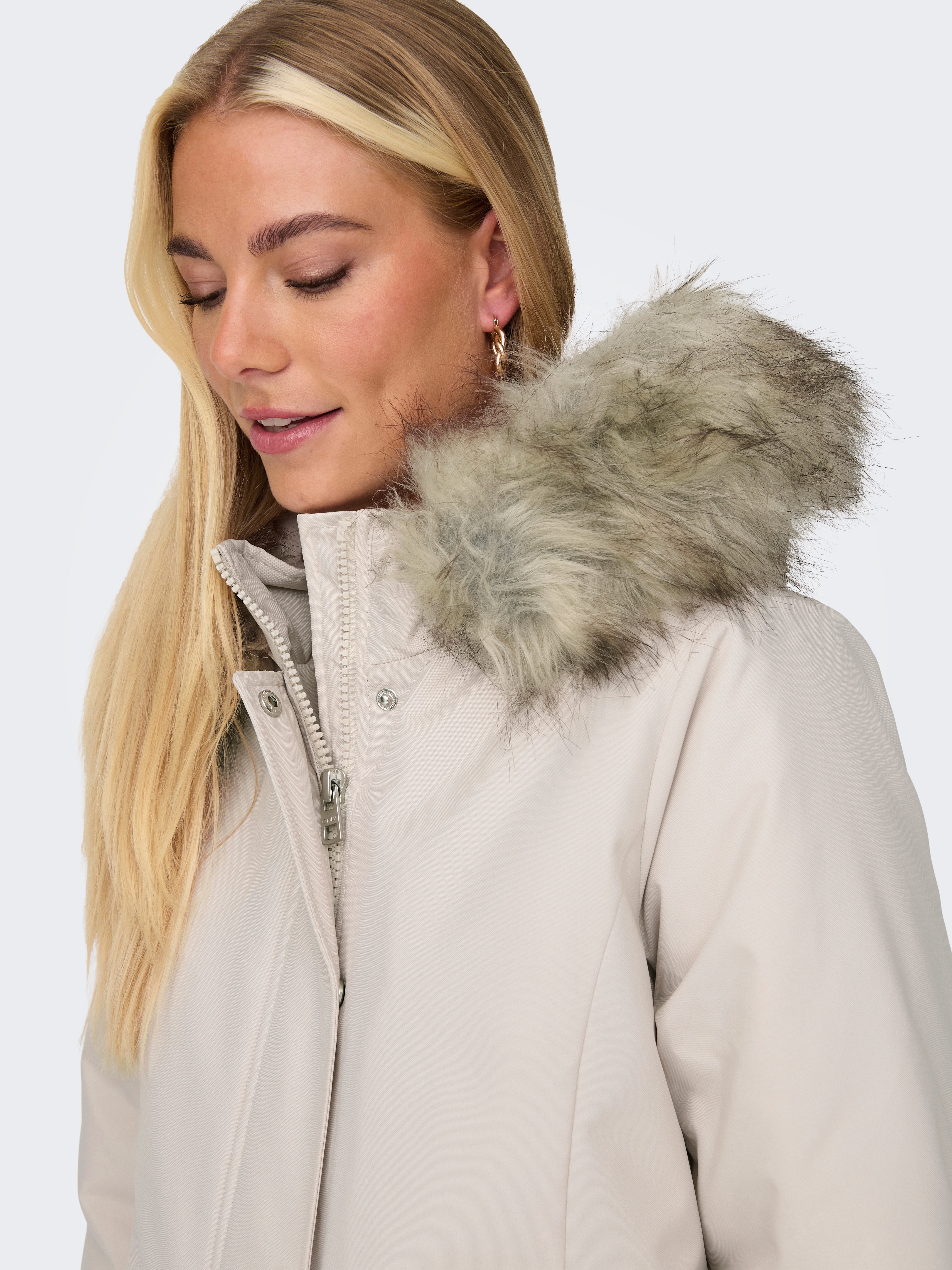 OLMNEWKATY Langer Parka Moonbeam
