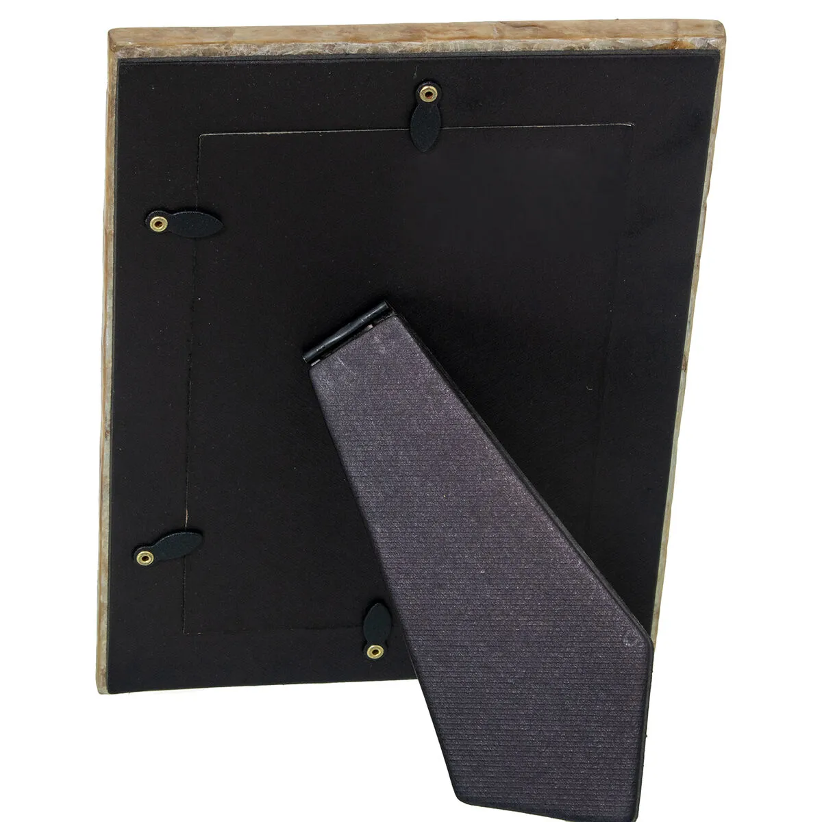 Alexandra House Living Cadre photo - Marron/Nacre noire