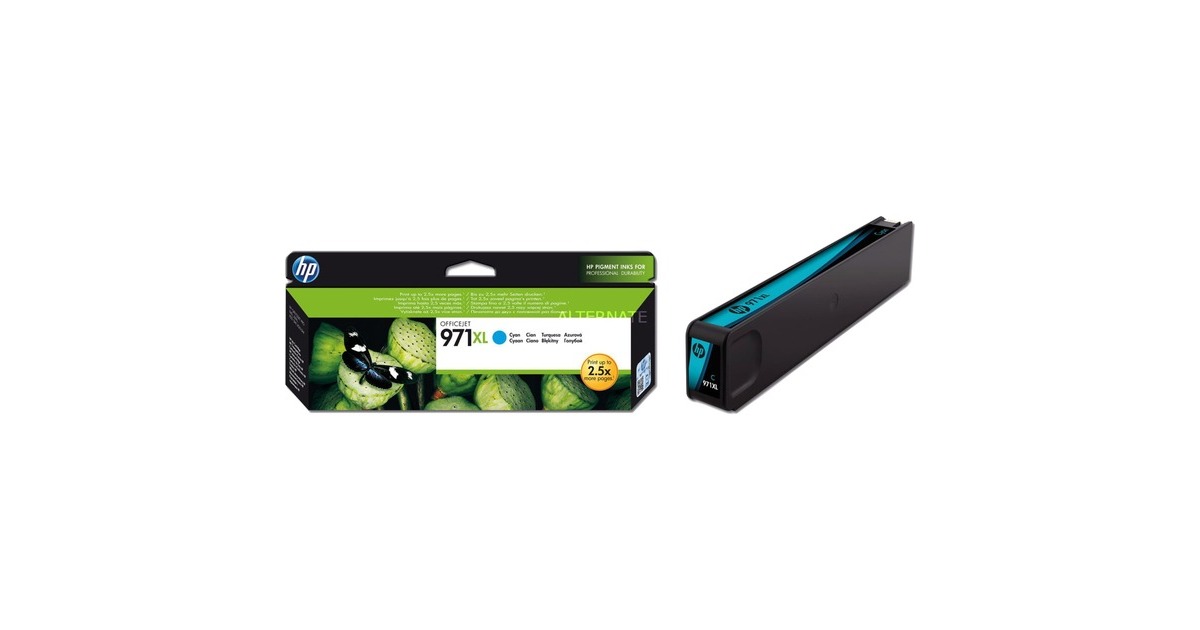 HP971XL OfficeJet Cartridge  inkt  (CN626AE, XL, Cyaan, Retail)