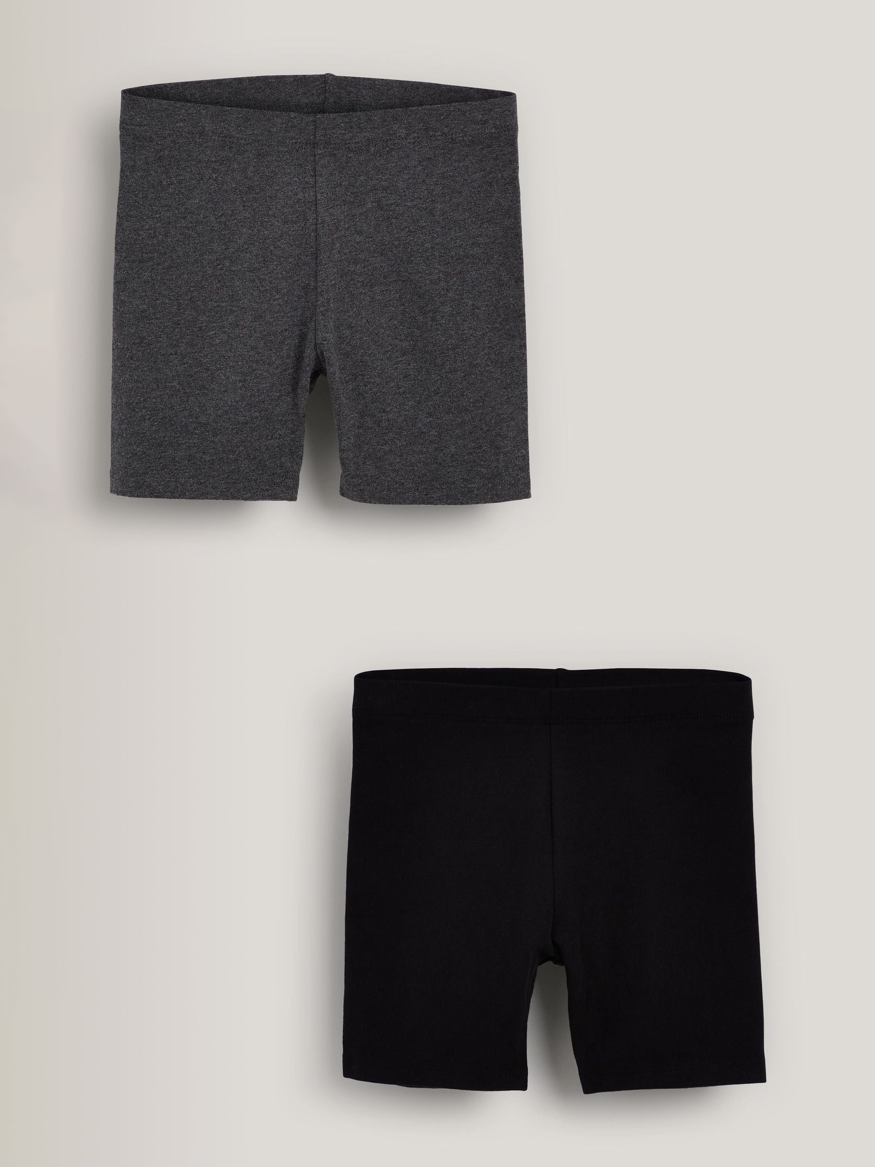 Zwart/grijs gemêleerd - Set van 2 fietsshorts (3 - 16 jr)