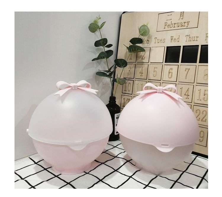 jademonra - Bow Plastic Makeup Desk Organizer