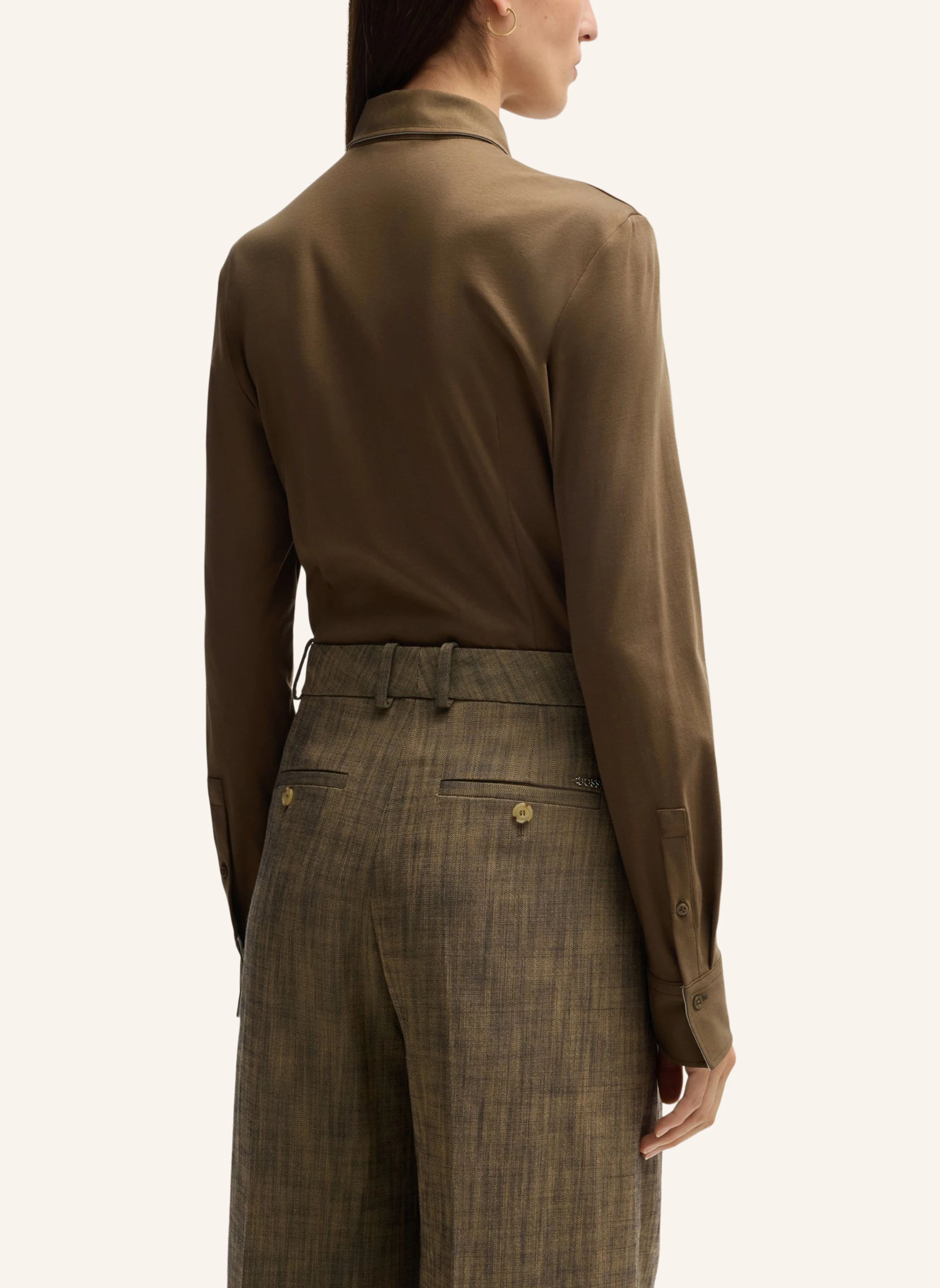 BOSS Business Bluse BIRDIE_TUESDAY Extra-Slim Fit