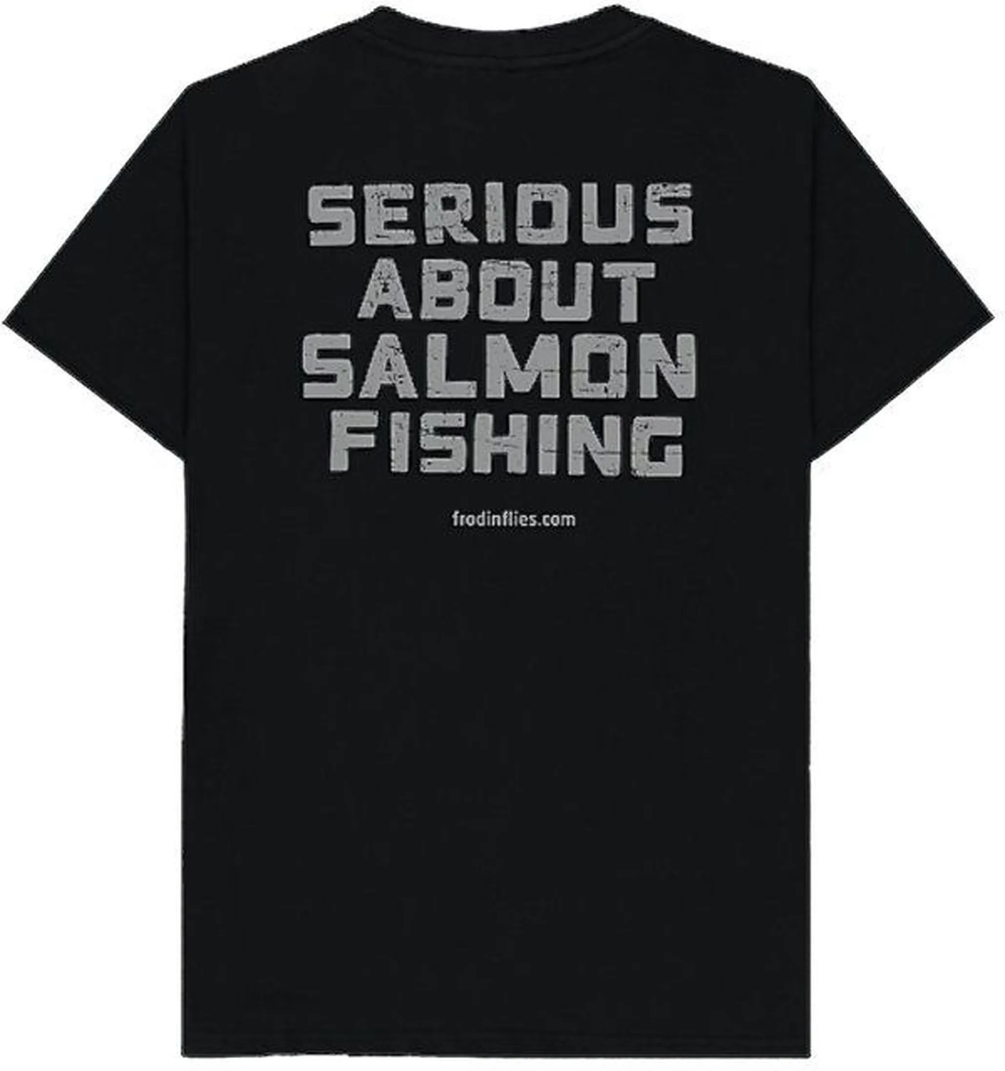 Frodin Flies Frödin Organic Salmon Fishing Logo Tee