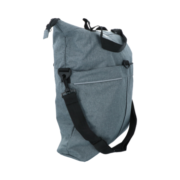 Dresco fietstas enkel grijs 18L