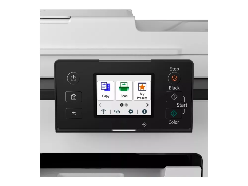 Canon MAXIFY GX2050 - Multifunktionsprinter - farve - blækprinter - kan genopfyldes - Legal (216 x 356 mm)/A4 (210 x 297 mm) (original) - A4/Legal (medie) - op til 15 ipm (udskriver) - 250 ark - 33.6 Kbps - USB 2.0, Wi-Fi(ac), LAN