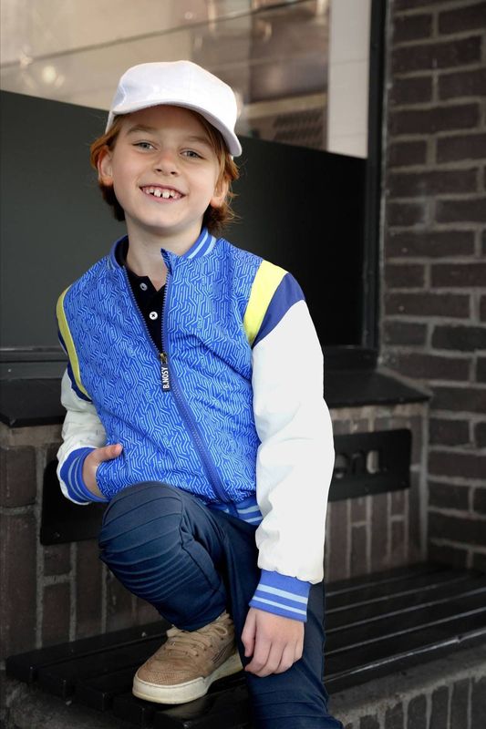 B.Nosy - James - Baseball Jacket - Blauw - Waterafstotend