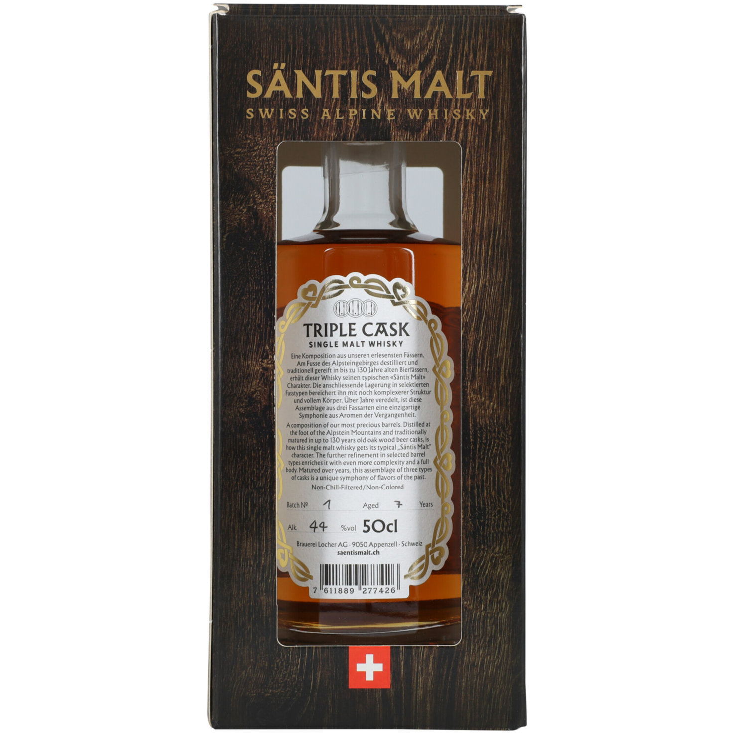 Säntis Malt Triple Cask Whisky -50cl