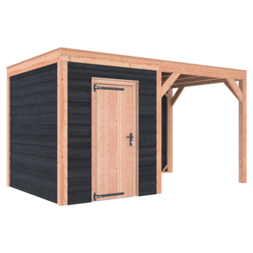 Tuinhuis Douglas Zwart Zweeds Rabat 445x255cm