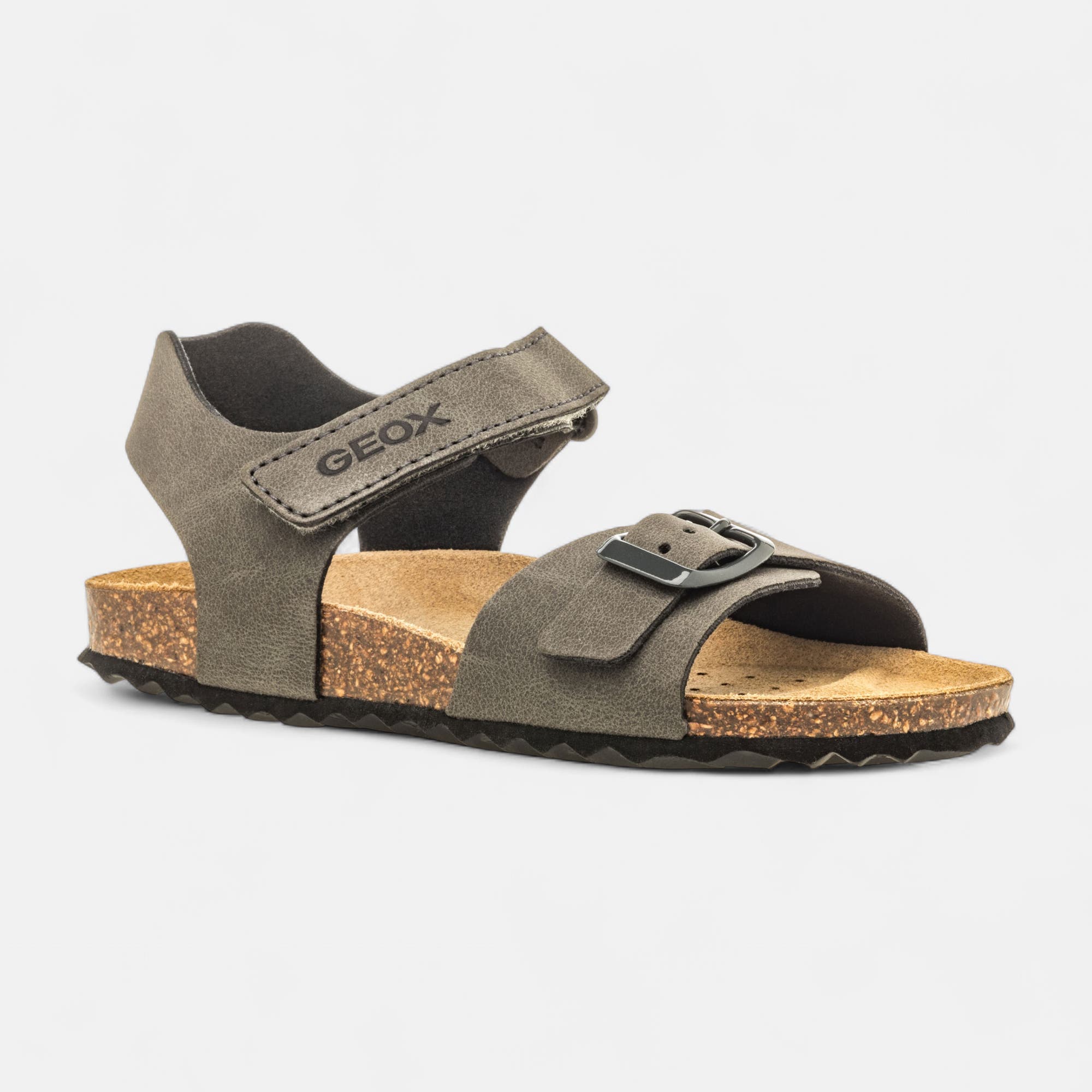 Mules semelle liège Garçon gris
