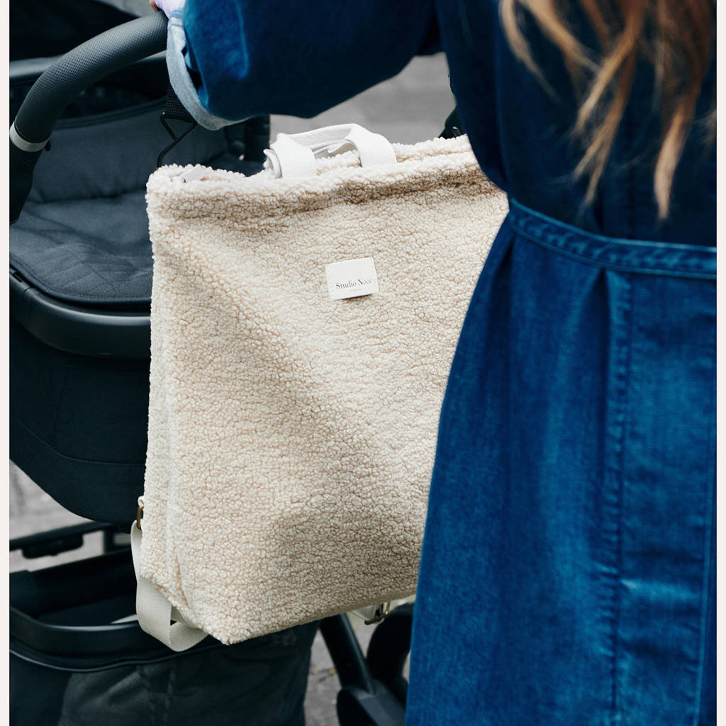 luiertas Teddy Adult Backpack ecru