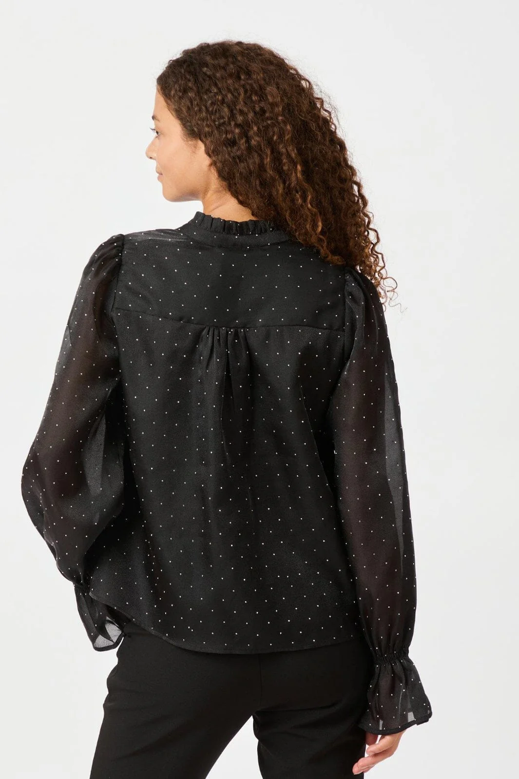 Neo Noir Amara Bedazzled Blouse 164237